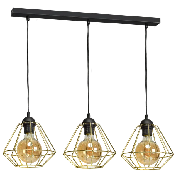 Milagro MLP6271 Висяща лампа LUPO BLACK/GOLD 3xE27