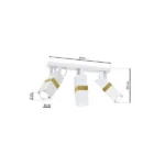 Milagro MLP6274 VIDAR WHITE/GOLD 3xGU10 Спот