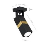 Milagro MLP6277 VIDAR BLACK/GOLD1xGU10 аплик