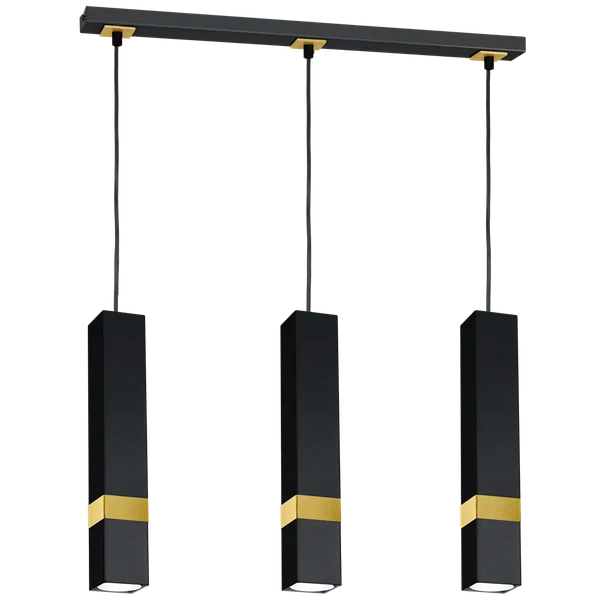 Milagro MLP6280 Висяща лампа VIDAR BLACK/GOLD 3xGU10