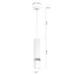 Milagro MLP6283 Висяща лампа VIDAR WHITE/CHROME 1xGU10