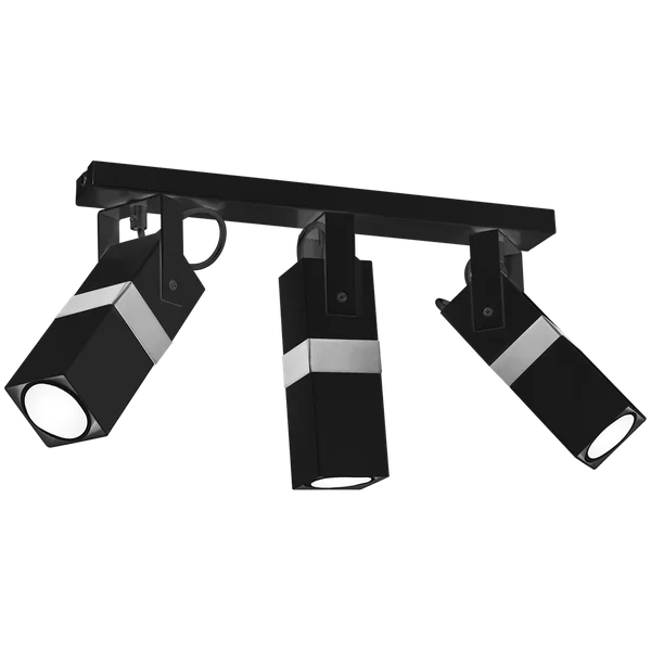 Milagro MLP6286 Спот VIDAR BLACK/CHROME 3xGU10