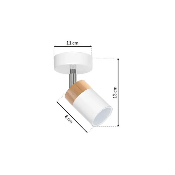 Milagro MLP6299 JOKER WHITE/WOOD Спот 1xGU10
