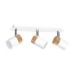 Milagro MLP6300 Плафон JOKER WHITE/WOOD 3xGU10