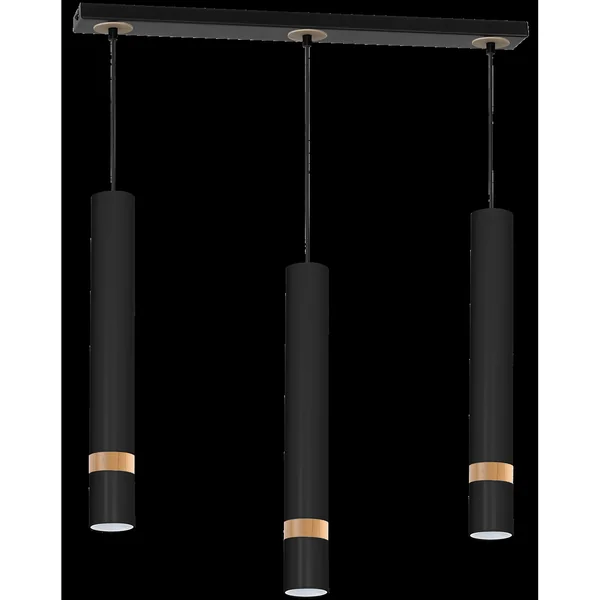 Milagro MLP6306 Висяща лампа JOKER BLACK/WOOD 3xGU10