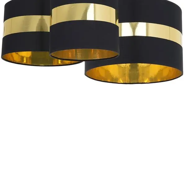Milagro MLP63200 PALMIRA BLACK / GOLD Плафониера 3xE27