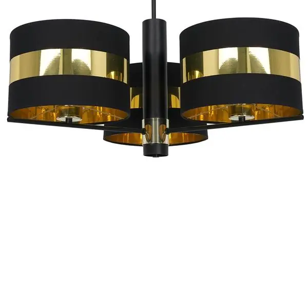 Milagro MLP6321 PALMIRA BLACK / GOLD Плафониера 3xE27