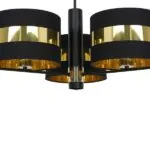 Milagro MLP6321 PALMIRA BLACK / GOLD Плафониера 3xE27