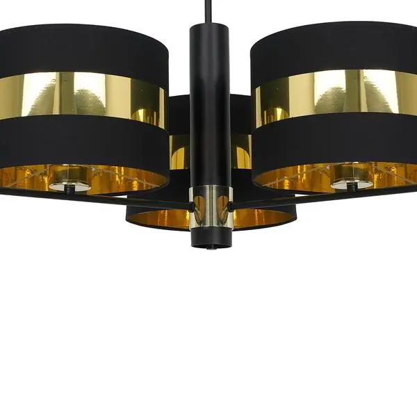 Milagro MLP6321 PALMIRA BLACK / GOLD Плафониера 3xE27