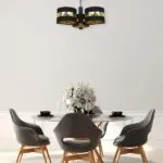 Milagro MLP6321 PALMIRA BLACK / GOLD Плафониера 3xE27