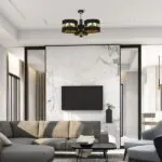 Milagro MLP6321 PALMIRA BLACK / GOLD Плафониера 3xE27