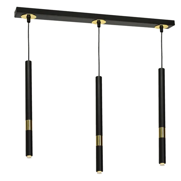 Milagro MLP6334 Висяща лампа MONZA BLACK/GOLD 3xG9 8W