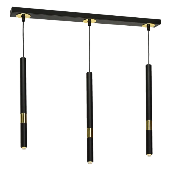 Milagro MLP6334 Висяща лампа MONZA BLACK/GOLD 3xG9 8W