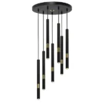 Milagro MLP6385 Lampa wisząca MONZA BLACK/GOLD 7xG9 8W