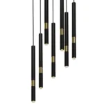 Milagro MLP6385 Lampa wisząca MONZA BLACK/GOLD 7xG9 8W