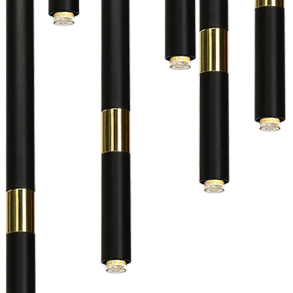 Milagro MLP6385 Lampa wisząca MONZA BLACK/GOLD 7xG9 8W