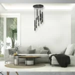 Milagro MLP6385 Lampa wisząca MONZA BLACK/GOLD 7xG9 8W
