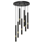 Milagro MLP6385 Lampa wisząca MONZA BLACK/GOLD 7xG9 8W