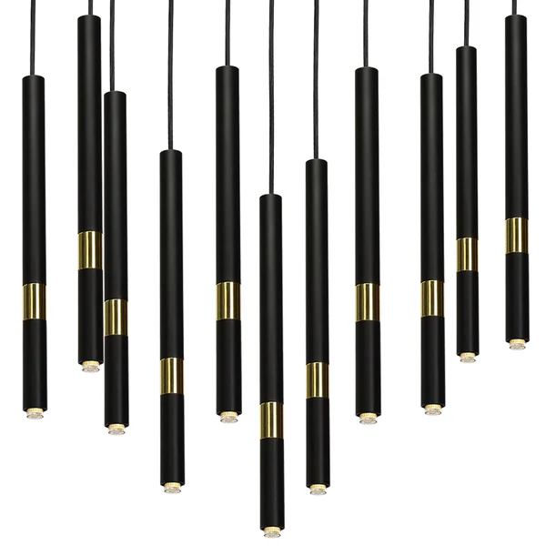 Milagro MLP6386 Висяща лампа MONZA BLACK/GOLD 11xG9 8W