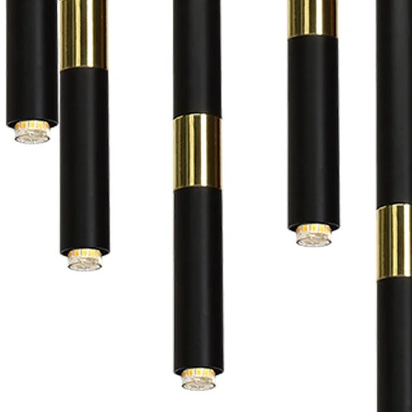 Milagro MLP6386 Висяща лампа MONZA BLACK/GOLD 11xG9 8W