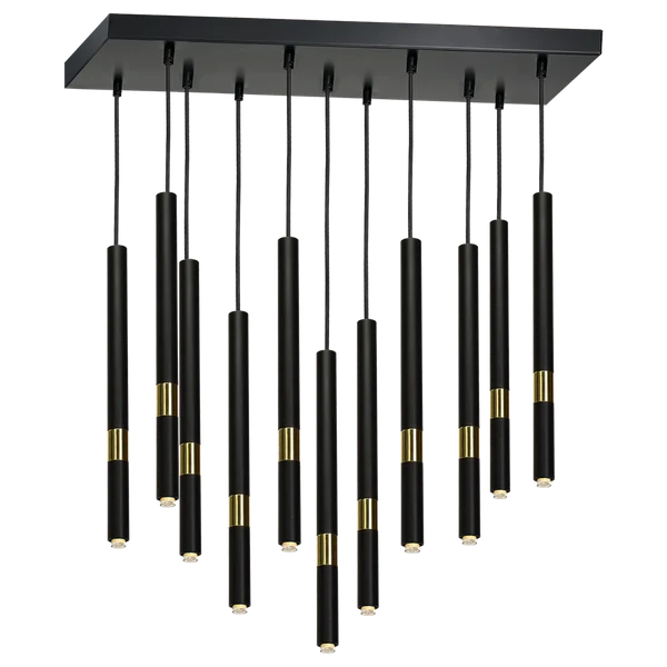 Milagro MLP6386 Висяща лампа MONZA BLACK/GOLD 11xG9 8W