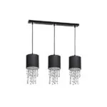 Milagro MLP64300 ALMERIA BLACK/CHROME висяща лампа 3xE27