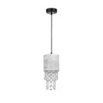 Milagro MLP6434 ALMERIA SILVER/BLACK висяща лампа 1xE27