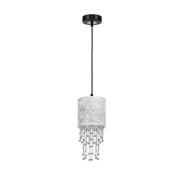 Milagro MLP6434 ALMERIA SILVER/BLACK висяща лампа 1xE27