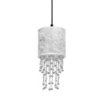 Milagro MLP6434 ALMERIA SILVER/BLACK висяща лампа 1xE27