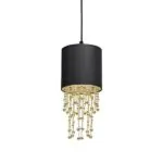 Milagro MLP6439 Висяща лампа ALMERIA BLACK/GOLD 1xE27