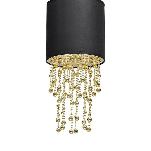 Milagro MLP6439 Висяща лампа ALMERIA BLACK/GOLD 1xE27