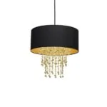 Milagro MLP6441 Висяща лампа ALMERIA BLACK/GOLD 1xE27