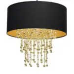 Milagro MLP6441 Висяща лампа ALMERIA BLACK/GOLD 1xE27