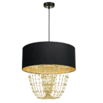 Milagro MLP6442 Висяща лампа ALMERIA BLACK/GOLD 1xE27