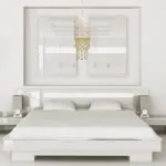 Milagro MLP6444 Висяща лампа ALMERIA WHITE/GOLD 1xE27