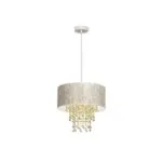 Milagro MLP6446 Висяща лампа ALMERIA WHITE/GOLD 1xE27