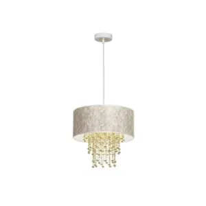 Milagro MLP6446 Висяща лампа ALMERIA WHITE/GOLD 1xE27