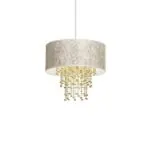 Milagro MLP6446 Висяща лампа ALMERIA WHITE/GOLD 1xE27