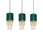 Milagro MLP64500 ALMERIA GREEN/GOLD висяща лампа 3xE27