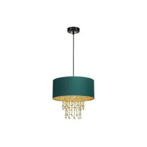 Milagro MLP6451 ALMERIA GREEN/GOLD висяща лампа 1xE27