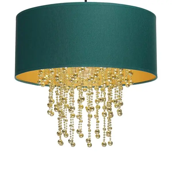Milagro MLP6451 ALMERIA GREEN/GOLD висяща лампа 1xE27