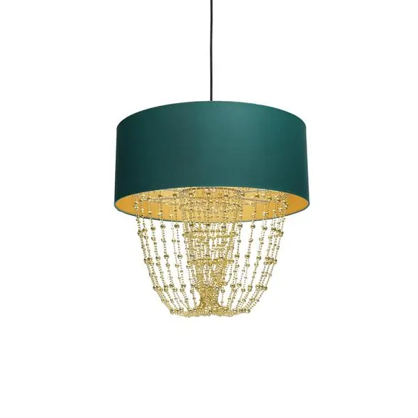 Milagro MLP6452 ALMERIA GREEN/GOLD висяща лампа 1xE27