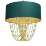Milagro MLP6452 ALMERIA GREEN/GOLD висяща лампа 1xE27