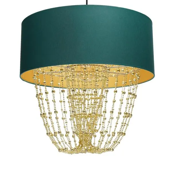 Milagro MLP6452 ALMERIA GREEN/GOLD висяща лампа 1xE27