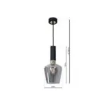 Milagro MLP6484 Висяща лампа ROMA BLACK 1xE27