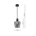 Milagro MLP6538 Висяща лампа RICHMOND BLACK / GOLD 1xE27