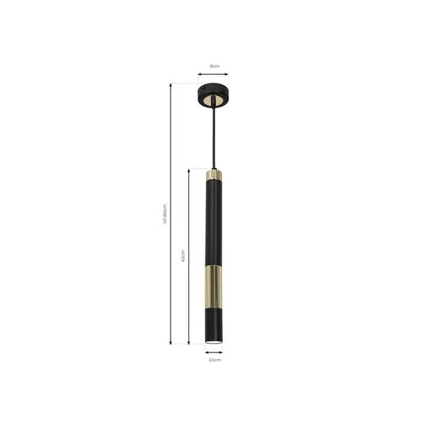 Milagro MLP6545 Висяща лампа DALLAS GOLD 1x miniGU10