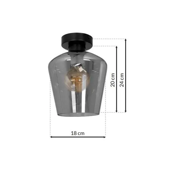 Milagro MLP6603 Аплик SANTIAGO SMOKED 1xE27