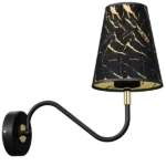 Milagro MLP7280 HERMES Черен/Златен аплик 1xE27