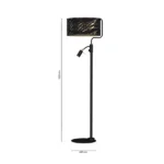 Milagro MLP7300 Подова лампа SENSO Black/Gold 1xE27 + 1x mini GU10